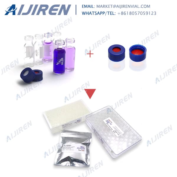 <h3>red PTFE/white silicone sample 4ml vials sets-Lab </h3>
